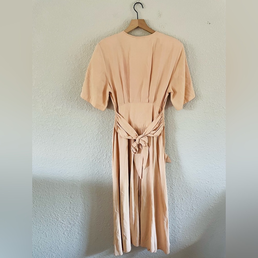 Vintage Peach Midi Dress - Picture 4 of 16